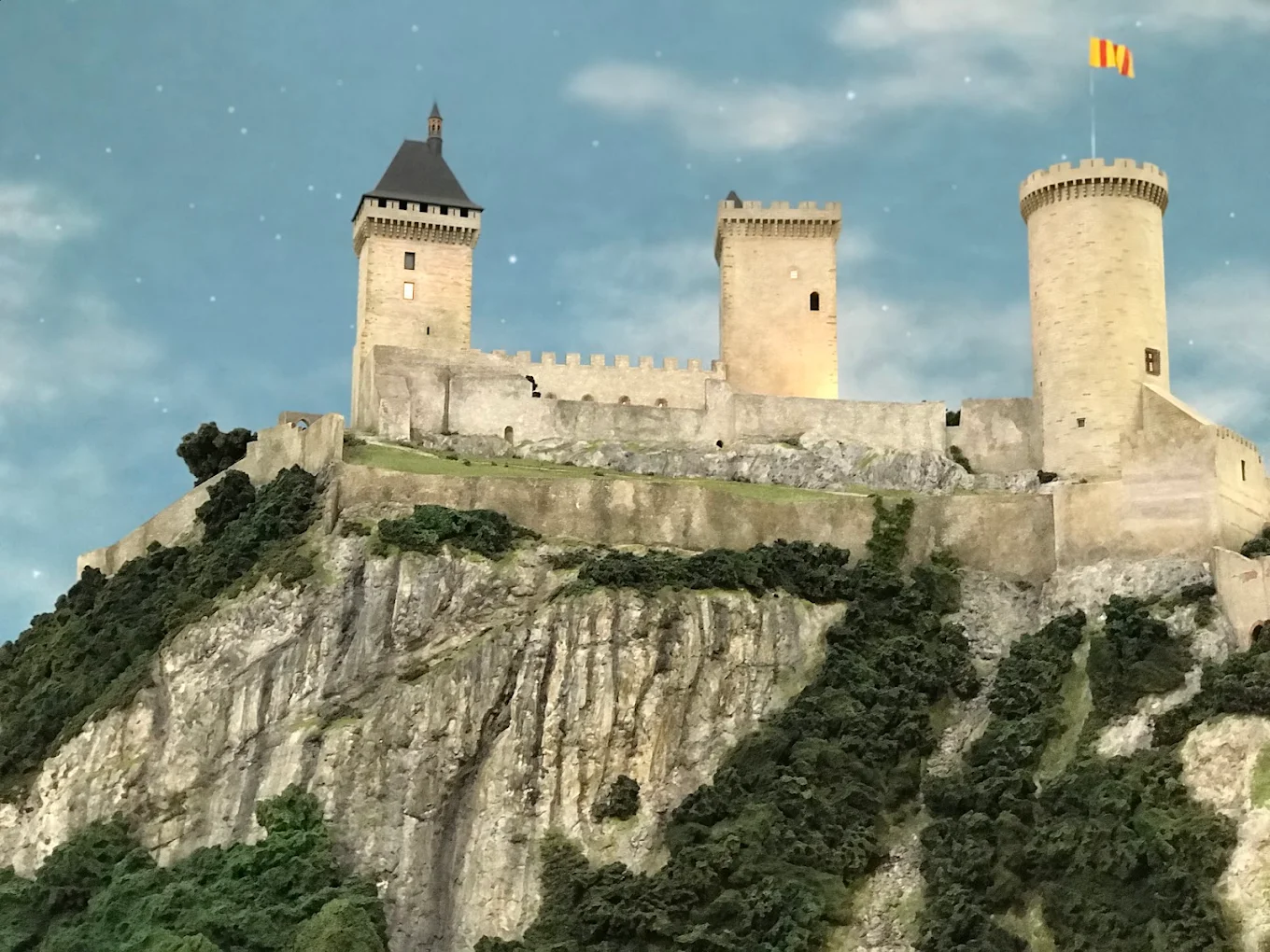 Château de Foix et paysages d'Ariège